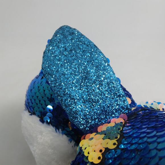 TY Flippables Payton 9" Penguin Beanie Babies Toy Sequins Blue and White - Picture 6 of 8